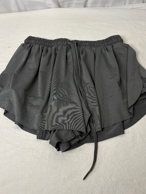 Day Break Flow Active Shorts w/Liner Gray drapey Size XL Athletic/Running